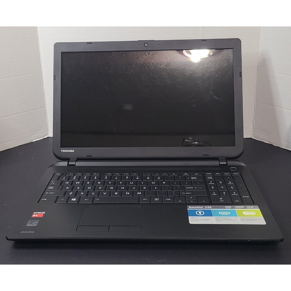 (SEE DESCR) Toshiba Satellite C55D-B5242 15.6" Screen Windows 8.1 6GB Ram 750GB